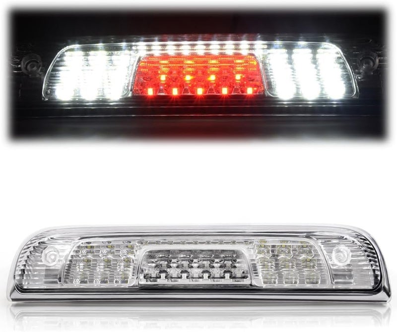 GPLUS Rear LED Third Brake Light Compatible With Chevy Silverado/GMC Sierra1500/2500HD/3500 2014-2018,3RD Cargo Led Tail Lamps Clear lens Chrome Housing - Image 1